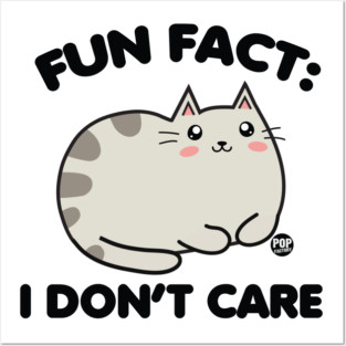 DONT CARE CAT Posters and Art