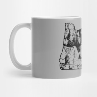 Rock Climbing Oregon Rock Climber State Map Climb Art Mug