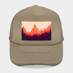 Warm Mountainous Sunset Hat
