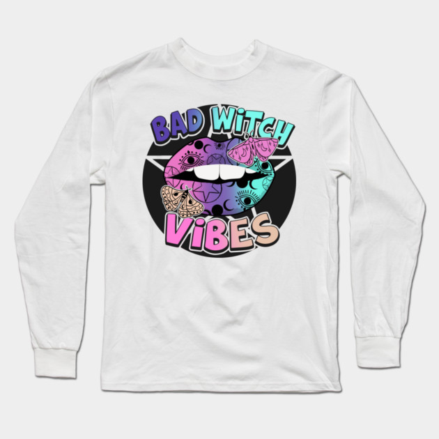 BAD WITCH VIBES - HALLOWEEN Long Sleeve T-Shirt by Prinyos