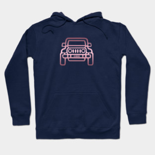 OBX 4x4 Pink Front Profile Hoodie