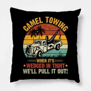 Camel Towing Adult Homor Pillow