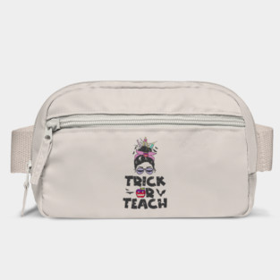 Trick Or Teach Messy Bun Halloween Teacher Costume Bag