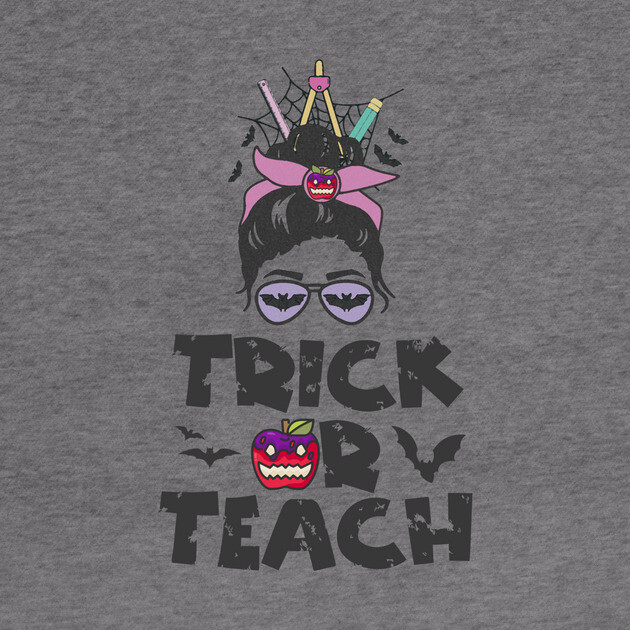 Trick Or Teach Messy Bun Halloween Teacher Costume by The WYLD Tribe