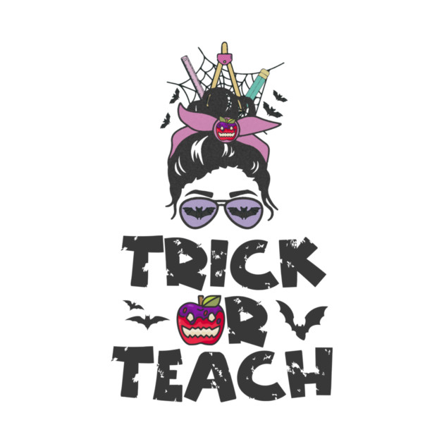 Trick Or Teach Messy Bun Halloween Teacher Costume by The WYLD Tribe