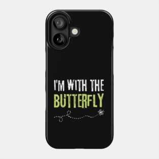 I'm With The Butterfly Halloween Matching Couple Phone Case