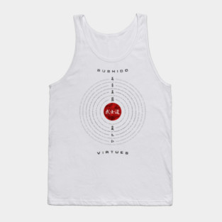 Bushido Circles White Tank Top