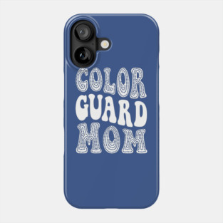 Color Guard Mom Retro Groovy Phone Case