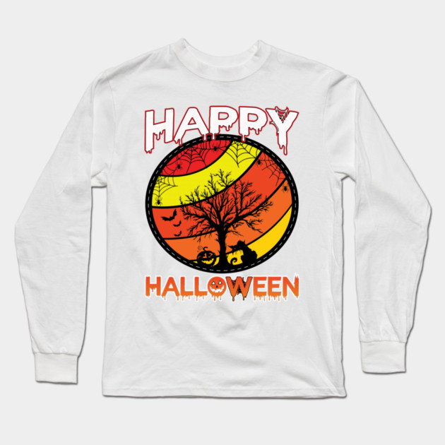 happy halloween Long Sleeve T-Shirt by Prinyos
