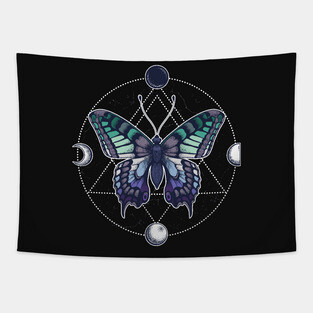 Gay Man Pride LGBT Butterfly Tapestry