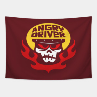 Angry Driver Tapestry