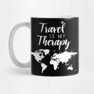 Travel Is My Therapy Mug