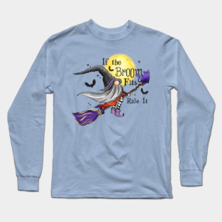 Halloween Gnome Witch Long Sleeve T-Shirt