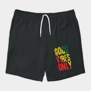 Good Vibes Only Rasta Reggae Roots Shorts