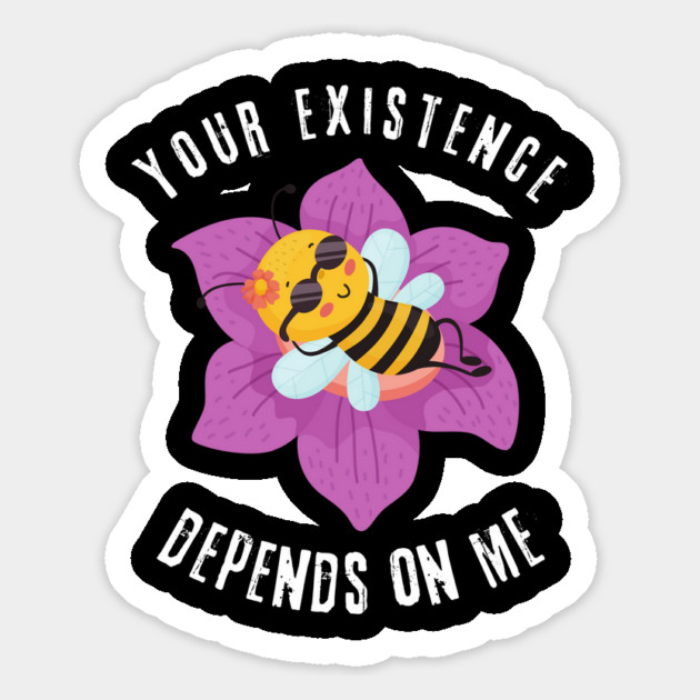 Existence Depends On Bees Magnet by The WYLD Tribe