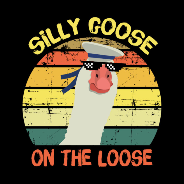 Retro Silly Goose On The Loose by teewyld