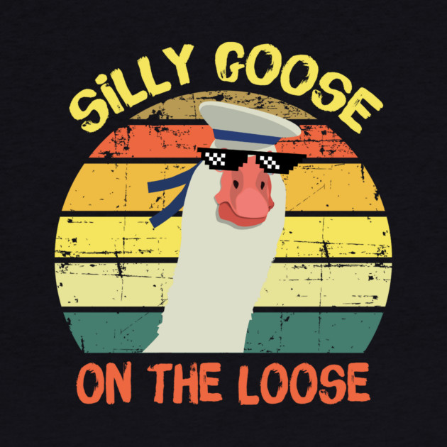 Retro Silly Goose On The Loose by teewyld