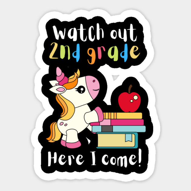 Watch Out Second Grade Unicorn Magnet by teewyld