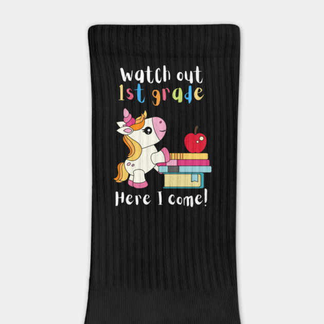 Watch Out First Grade Unicorn Teacher by teewyld