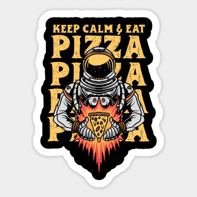 Keep calm and eat pizza Magnet by The WYLD Tribe
