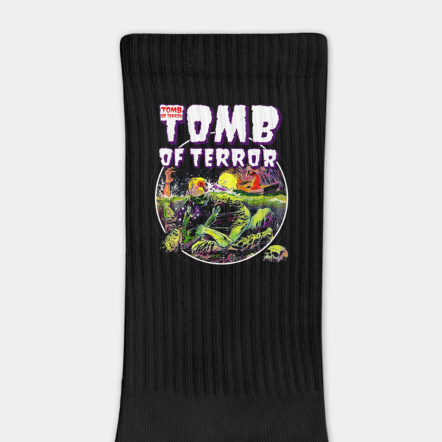 Tomb Of Terror Comic book scary zombie horror undead Vintage Design by Joaddo