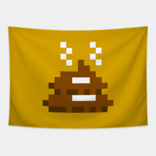 Pixel Poop Tapestry