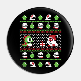 Ugly Christmas Sweater - Bubble Bobble Pin