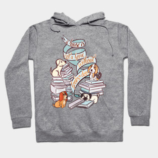 BOOKS AND DOGS Hoodie