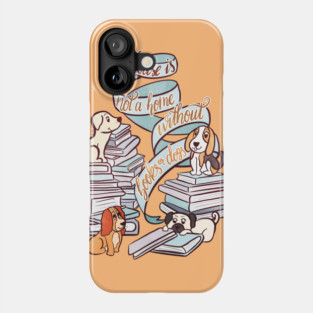 BOOKS AND DOGS Phone Case