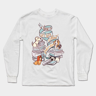 BOOKS AND DOGS Long Sleeve T-Shirt