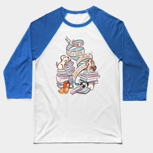 BOOKS AND DOGS Baseball T-Shirt