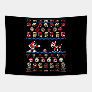 Ugly Christmas Sweater Christmasman Tapestry