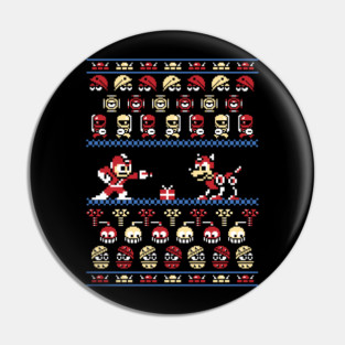 Ugly Christmas Sweater Christmasman Pin