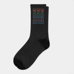 Frogger Ugly Christmas Sweater Socks