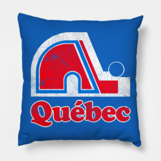 Quebec Nordiques - 90s Hockey Team Pillow