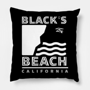Black's Beach California Pillow