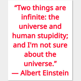 Albert Einstein Quote Posters and Art