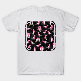 Pink galah cockatoo pattern T-Shirt