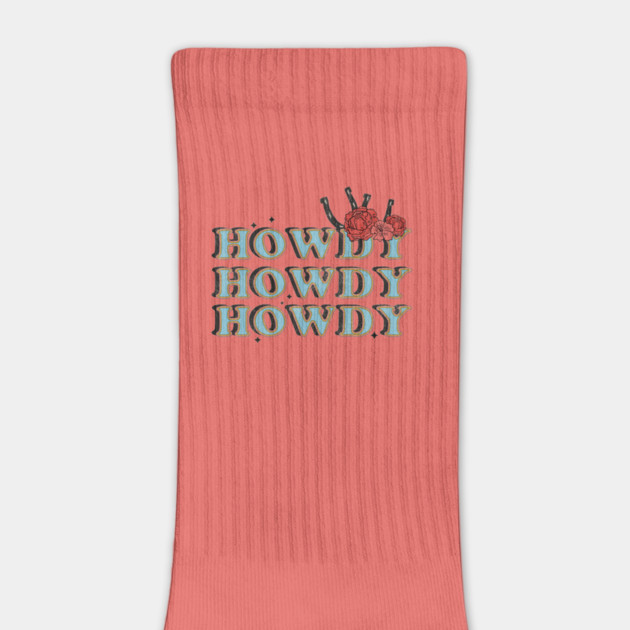 Vintage Howdy Rodeo Western Country Floral Design by The WYLD Tribe