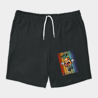 Retro Zombie Pineapple Halloween Shorts