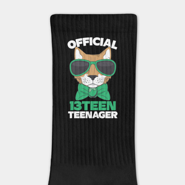 Official Thirteen 13 Teenager Cool Cat by The WYLD Tribe