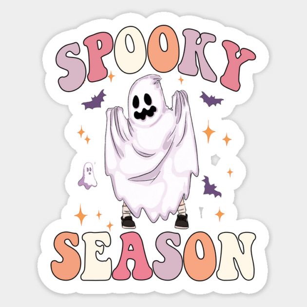 Spooky Season Ghost Boo Halloween Sticker by The WYLD Tribe
