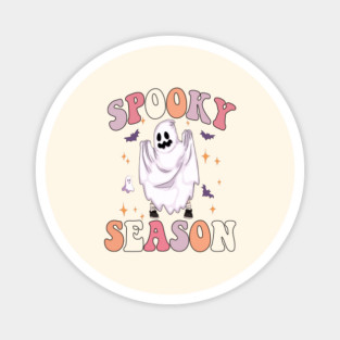 Spooky Season Ghost Boo Halloween Magnet