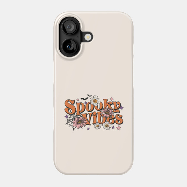 Spooky Vibes Groovy Halloween Phone Case by The WYLD Tribe