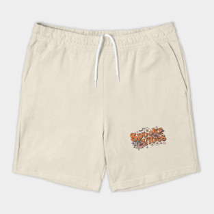 Spooky Vibes Groovy Halloween Shorts