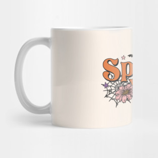 Spooky Vibes Groovy Halloween Mug