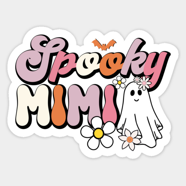 Groovy Spooky Mimi Halloween Retro Costume Sticker by The WYLD Tribe