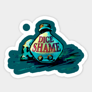 RQ Network: Dice Shame Sticker