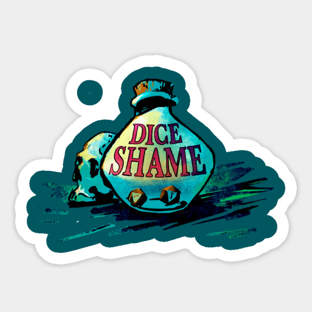 RQ Network: Dice Shame Magnet by Rusty Quill