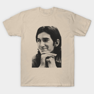 Townes Van Zandt Young - Vintage Pencil Drawing Style T-Shirt